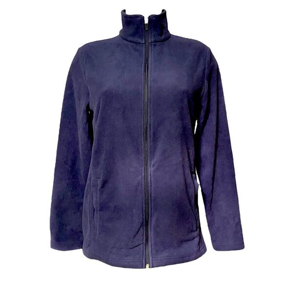 Lands' End Fleece Zip Front Jacket - Picture 3 of 6